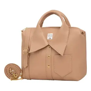 Bolso de Hombro para Mujer Fana Linda Macarena, Microfibra, Cuero Sintético, Cierre de Botón, Estilo Elegante, Uso Diario - Product Image 1