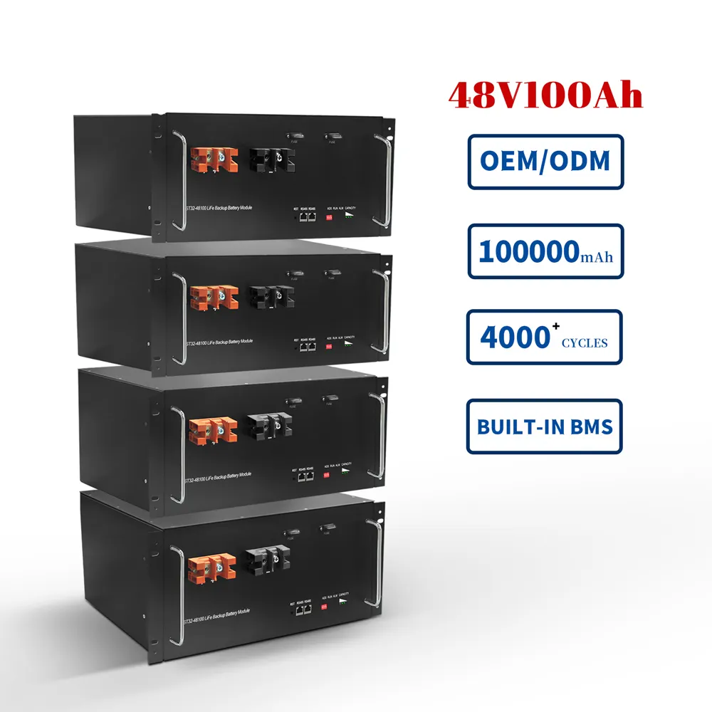 Systèmes de stockage d'énergie domestiques 48V lifabo4 pack de batterie sécurité antidéflagrant 3kw batterie au lithium batterie d'armoire
