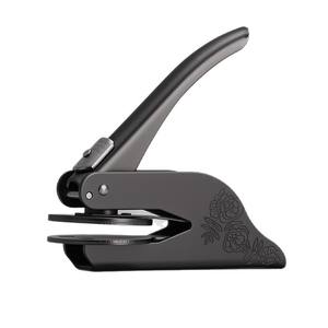 Alicates de grabado en relieve con marco de metal redondo para hacer sellos con accesorios de clip - Product Image 4