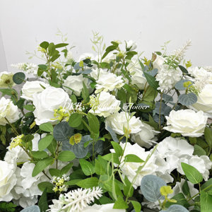 DKB ดอกไม้วิ่งประดิษฐ์พร้อมไฟ LED สำหรับตกแต่งงานแต่งงานงานออกแบบได้ตามต้องการจากโรงงาน - Product Image 5