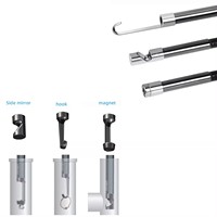 NTS300 Carte 32GB Caméra endoscope portable 8mm Triple objectif Écran 5.0 "Endoscope de tuyau 1080P pour l'industrie