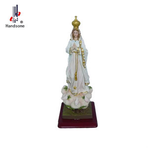 Statua della Madonna della Grazia da 5 Pollici, Vergine Maria Cattolica, Figurina Religiosa Dipinta a Mano in Resina Resistente - Product Image 5