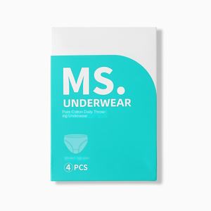 女性用ハイウエスト使い捨てブリーフ 滅菌済み 快適な個別包装 旅行用 使い捨て 洗濯不要 一体型リンク - Product Image 5