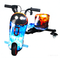 Patinete Eléctrico para Niños de Alta Estabilidad, 180W, Super Potencia, con Luz LED, Control de 3 Velocidades, Freno Eléctrico