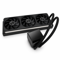Refroidisseur de processeur AIO SM-3SX-360B/W 360 mm, design magnétique incurvé à double affichage numérique, ventilateurs ARGB, compatible Intel 115X/1700/1851 et AM4/AM5