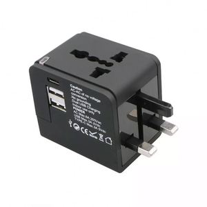 Adaptador universal <span class=keywords><strong>de</strong></span> <span class=keywords><strong>enchufe</strong></span> internacional, 2 puertos <span class=keywords><strong>USB</strong></span>, adaptador <span class=keywords><strong>de</strong></span> cargador <span class=keywords><strong>de</strong></span> corriente alterna <span class=keywords><strong>de</strong></span> viaje mundial con <span class=keywords><strong>enchufe</strong></span> convertidor AU US UK EU - Product Image 3