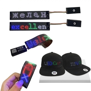 Mini <span class=keywords><strong>LED</strong></span> bảng điều chỉnh màn hình xách tay linh hoạt mềm Board hỗ trợ hoạt hình văn bản hình ảnh hiển thị cho ba lô hat Giày - Product Image 1