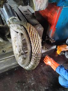 機械的スプライスアイスチールワイヤーロープスリング6*36WS + FC 1960亜鉛メッキワイヤーリフティング容量フラットエンドレススリング - Product Image 2