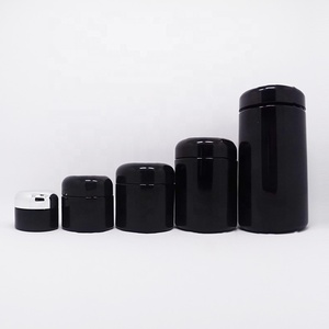 Glass Jar Glass Cream Jar Luxury 15ml 30ml 50ml 60ml 100ml 120ml 200ml 250ml 500ml 1000ml Food Storage UV Dark Violet Glass Cream Jar With Lid