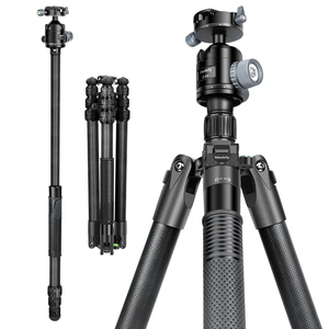 Treppiede professionale in fibra di carbonio per fotocamera DSLR/Mirrorless-treppiede da viaggio Ultra leggero - Product Image 3