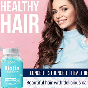 ที่มีคุณภาพสูงคอลลาเจน Gummies ผม Regrowth ที่ดีที่สุดวิตามินเสริมผมผิวเล็บอาหารเสริมสุขภาพไบโอติน - Product Image 4