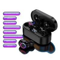 Écouteurs intra-auriculaires étanches de haute qualité véritable stéréo sans fil longue endurance avec batterie externe
