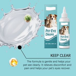 Removedor de Manchas de Lágrimas para Perros y Gatos, Glicerina, Pantenol, Natrio PCA, Alivia la Picazón en los Ojos, Limpieza Suave, <span class=keywords><strong>Gotas</strong></span> Oftálmicas para Mascotas con Lanosterol - Product Image 3