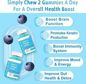 Gomitas de Colágeno de Marca Privada ODM/OEM con Vitamina C, Suplemento de Péptidos de Colágeno Hidrolizado para el Apoyo de una Piel Saludable - Product Image 4