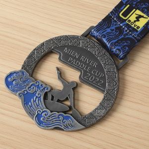 Medallas Deportivas Personalizadas por el Fabricante, Medallas de Metal para Maratón, Ciclismo, Atletismo, Karate, Remo y Competencias - Product Image 1