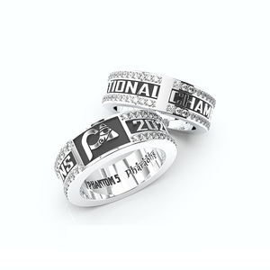 Bague de championnat de hockey sur gazon Charlotte Country Day 2021, championnat de la <span class=keywords><strong>ligue</strong></span> <span class=keywords><strong>des</strong></span> superstars célèbres, médaille en métal 3D plaquée or - Product Image 3