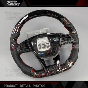 Volante LED de Fibra de Carbono Personalizado para <span class=keywords><strong>Mercedes</strong></span>-Benz 2015-2018, Clase C, S, E, A, AMG, W205, W213, E63, C43, GT, S65, <span class=keywords><strong>GLA</strong></span>, GLE, GLS, SL - Product Image 3