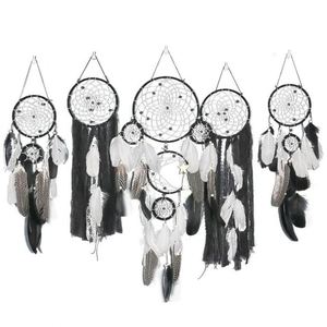 Großer Makramee-Wandbehang Boho Seegras Wanddekoration Gewebtes 2er-Set Coquette Ästhetische Dekoration Wasserhyazinthe Kind - Product Image 4