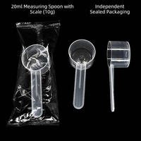 Set di Tazze e Cucchiai Dosatori in Plastica Personalizzati, Realizzati con Materiali Plastici per Alimenti, Set di Cucchiai Dosatori, Cucchiaio Dosatore per Caffè