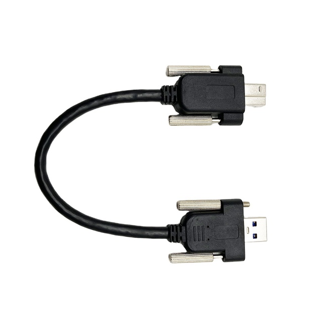 USB 3.0 Print Cable Type A Female to Type B Male With Locking Screws Printer Extension Cable for Printer Computer Accessories