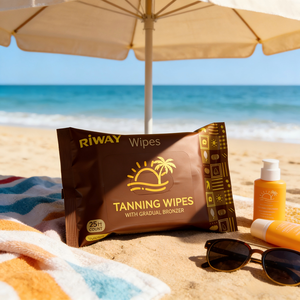 <span class=keywords><strong>Lingettes</strong></span> bronzantes jetables OEM, emballées individuellement, à effet bronzant progressif pour le visage et le corps, sans alcool, non gras - Product Image 2