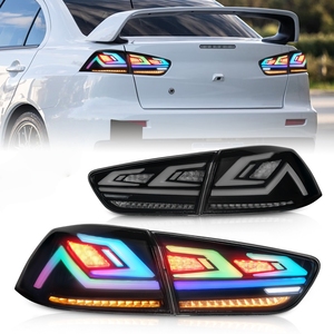 ไฟท้ายรถสีสันสดใสสำหรับมิตซูบิชิแลนเซอร์2008 2018 RGB ดัดแปลงไฟท้ายรถแบบ LED RGB - Product Image 2