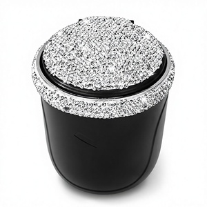 Cenicero Moderno de Plástico para Coche SAVORI, Portátil, Elegante, Sin Humo, con Soporte para Vasos, Luz LED Azul, Accesorios para Hombre y Mujer - Product Image 1