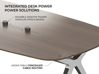 Mesa de Reuniones Moderna para Sala de Juntas, Escritorio Rectangular Grande para Conferencias, Color y Tamaño Personalizables Disponibles