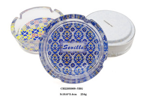 Cenicero de cristal de estilo bohemio de 10,6 cm de la <span class=keywords><strong>ciudad</strong></span> de <span class=keywords><strong>Sevilla</strong></span>, soporte para cigarros/cigarrillos con 3 ranuras, precio de fábrica - Product Image 3