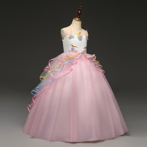 Vestido de Novia de Encaje Rosa Largo de Verano para Bebé, de Alta Calidad, Precio al por Mayor - Product Image 2