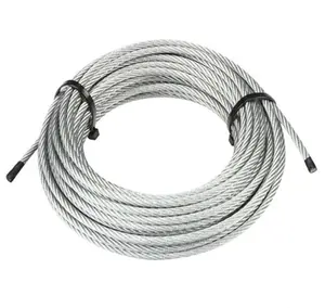 Cuerda de alambre recubierta de pvc, suministro de fábrica, precio de descuento, 7x7-3,0mm