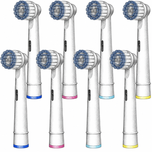 Têtes de rechange pour brosse à dents électrique de haute qualité avec design de brosse ronde, recharges à poils souples pour les soins dentaires à domicile - Product Image 1
