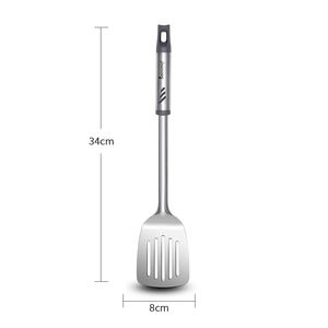 ตะหลิวทอดสแตนเลสมีด้ามจับเอบีอุปกรณ์ในครัว430ใช้ในบ้าน - Product Image 5