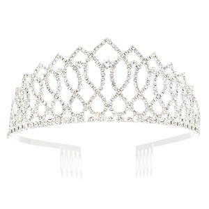 Couronne de reine européenne américaine, grande couronne élégante plaquée or, nouvelle coiffure de mariée, accessoires de cheveux de princesse, cristal strass, mariage - Product Image 1