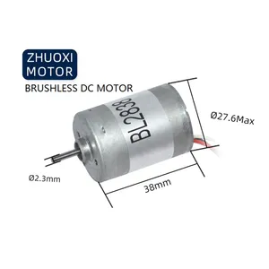 उच्च गति BLDC मोटर 2838 4.5v 24v 20000 rpm व्यास 28*38mm लंबे जीवन कम शोर 12v डीसी प्रशंसक मोटर छोटे Brushless मोटर