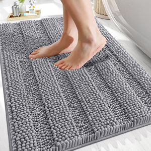 Alfombra de baño súper absorbente y suave, alfombra antideslizante de secado rápido, alfombra lavable a máquina para uso en el hogar y el dormitorio. - Product Image 1