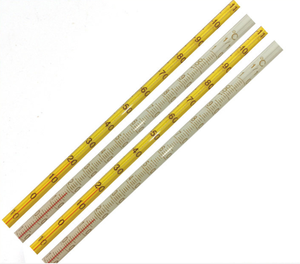 L'usine fournit un thermomètre en verre à tube rond liquide <span class=keywords><strong>rouge</strong></span> à alcool de laboratoire personnalisé - Product Image 6