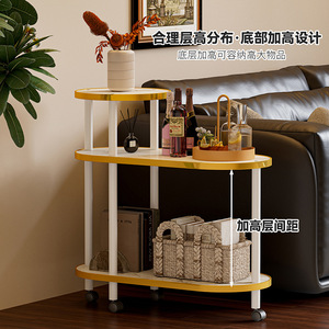 Chariot de rangement mobile pour la maison, avec motif en imitation pierre, idéal pour les canapés, les tables d'appoint et l'organisation. Il/Elle - Product Image 2
