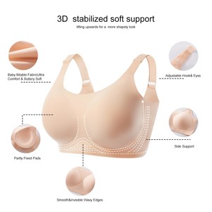 Bralette Push-Up <span class=keywords><strong>senza</strong></span> soluzione di continuità certificata Oeko per le donne burroso reggiseno di tutti i giorni a copertura completa <span class=keywords><strong>senza</strong></span> <span class=keywords><strong>ferretto</strong></span> - Product Image 5