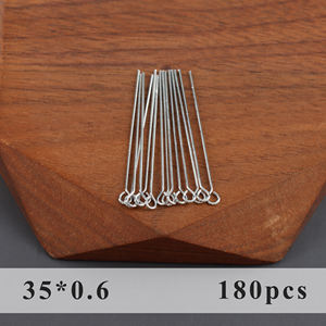 Медные шпильки с родиевым покрытием M1068 для изготовления серег, ожерелий и других украшений, высокое качество, 20 г/лот - Product Image 6