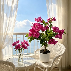High Quality Real Touch Artificial Silk Bougainvillea <b>Trees</b> Durable Indoor Desktop Plants - Product Image 6