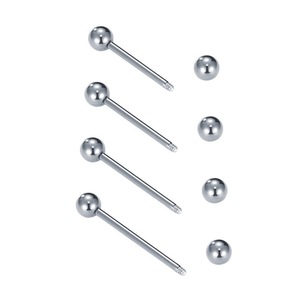 Billes filetées de remplacement avec barres d'haltères en acier inoxydable 316L |   Bijoux de piercing corporel pour la langue, les lèvres et le cartilage - Product Image 3