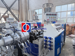 Machine d'extrusion de tuyaux en <span class=keywords><strong>PVC</strong></span> automatique à prix avantageux, 75-160 mm, machine de fabrication - Product Image 2