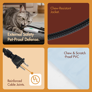 Disponibile negli Stati Uniti, Personalizzabile, Nuovo 2026, Tappetino Riscaldante Elettrico Quadrato Portatile e Caldo per il Sonno degli Animali Domestici - Product Image 4