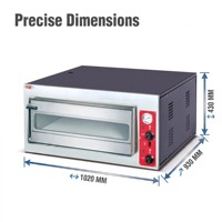 Four à pizza électrique commercial de haute qualité, simple et double étage, machine de boulangerie, four à pâtisserie en acier inoxydable, prix d'usine