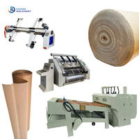 Ligne à mur unique machine d'ondulation avec le support électrique de petit pain de moulin à papier pour le papier ondulé