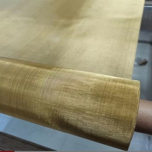 H62 Brass Woven <b>Wire</b> <b>Mesh</b>, EMI RFI Shielding Filter Screen, Non-Sparking Sieve for Chemical Food Laboratory Filtration - Product Image 3