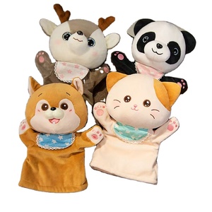 Títeres de Mano de Animales con Temática Forestal, Pandas, Elefantes, Tigres, Juguetes de Peluche Súper Suaves, Guantes Interactivos para Aliviar el Estrés, Regalos - Product Image 1