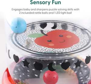 MAKE WAVES Juguete Inflable de PVC Suave, Impermeable y Plegable para Bebés de 6 a 12 Meses, Rodillo para Estimulación Temprana en Todas las Estaciones - Product Image 5