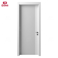 Porte en bois pour chambre à coucher au design moderne européen, remplissage solide, finition avec peinture, porte en bois insonorisée pour l'intérieur de la maison